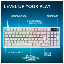 LOGITECH G316 X 98 Tactile Switch DE White, USB, DE