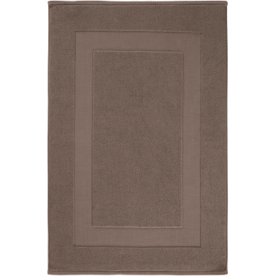 Badematte EGERIA "Pure", braun (taupe), H:7mm, Obermaterial: 100% Baumwolle, Badematten, Badematte, 60x95 cm