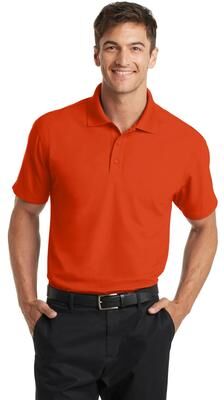 Port Authority K572 Dry Zone Grid Polo Shirt in Autumn Orange size 4XL   Polyester