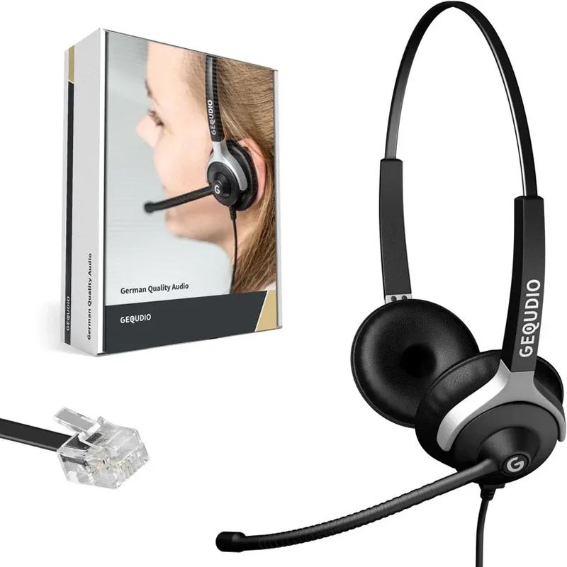 Gequdio Headset 2-Ohr für Unify mit Kabel