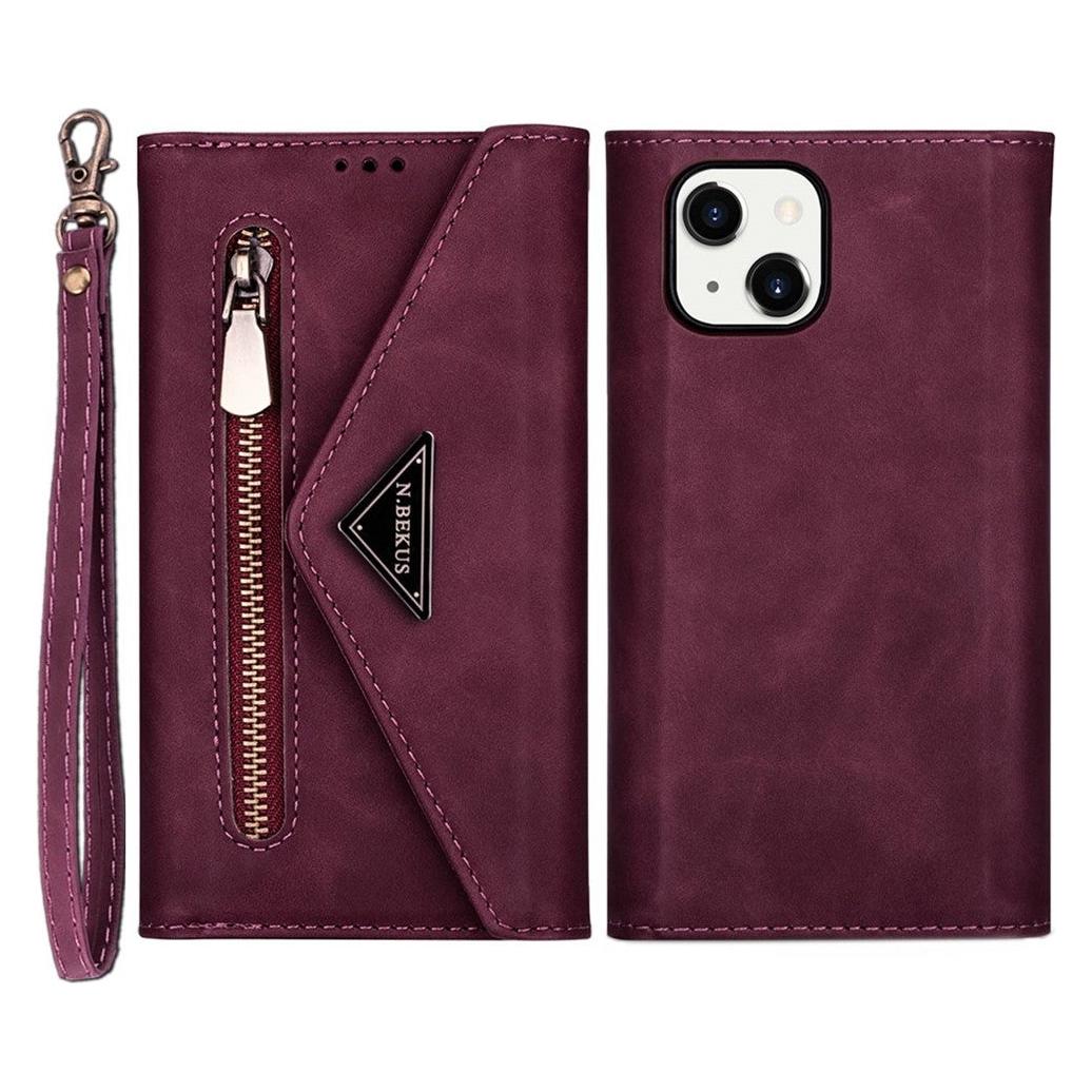 Cover-Discount iPhone 14 Plus - Brieftaschen Hülle weinrot (Apple iPhone 14 Plus) (660103226F)