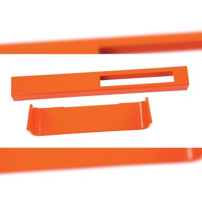 PROREGAL Farbcodierung Recyclingset für Wertstoffsammler Connector Bin | Aluminium | Orange