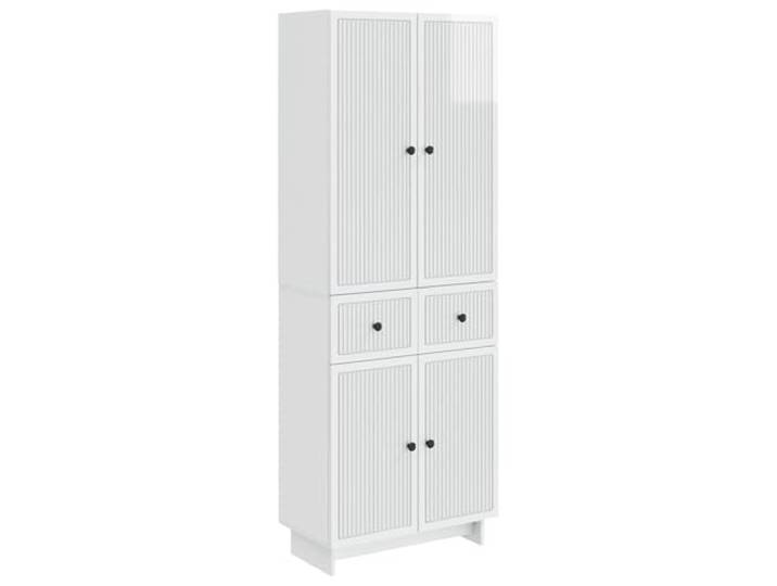 PUGYNBK Schrank-Set, 2 Stück, aus technischem Holz Kompakt für Terrassen, witterungsbeständig, leicht zu reinigen, ideal für den Garten