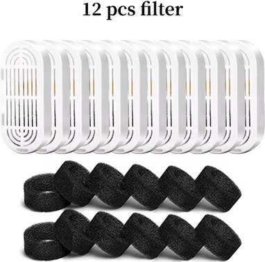Inspire Picks Premium Activated Carbon Replacement Filters For Pet Water Fountains 12filter