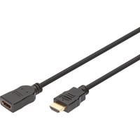 HDMI High Speed mit Ethernet Verlängerungskabel schwarz, 3 Meter