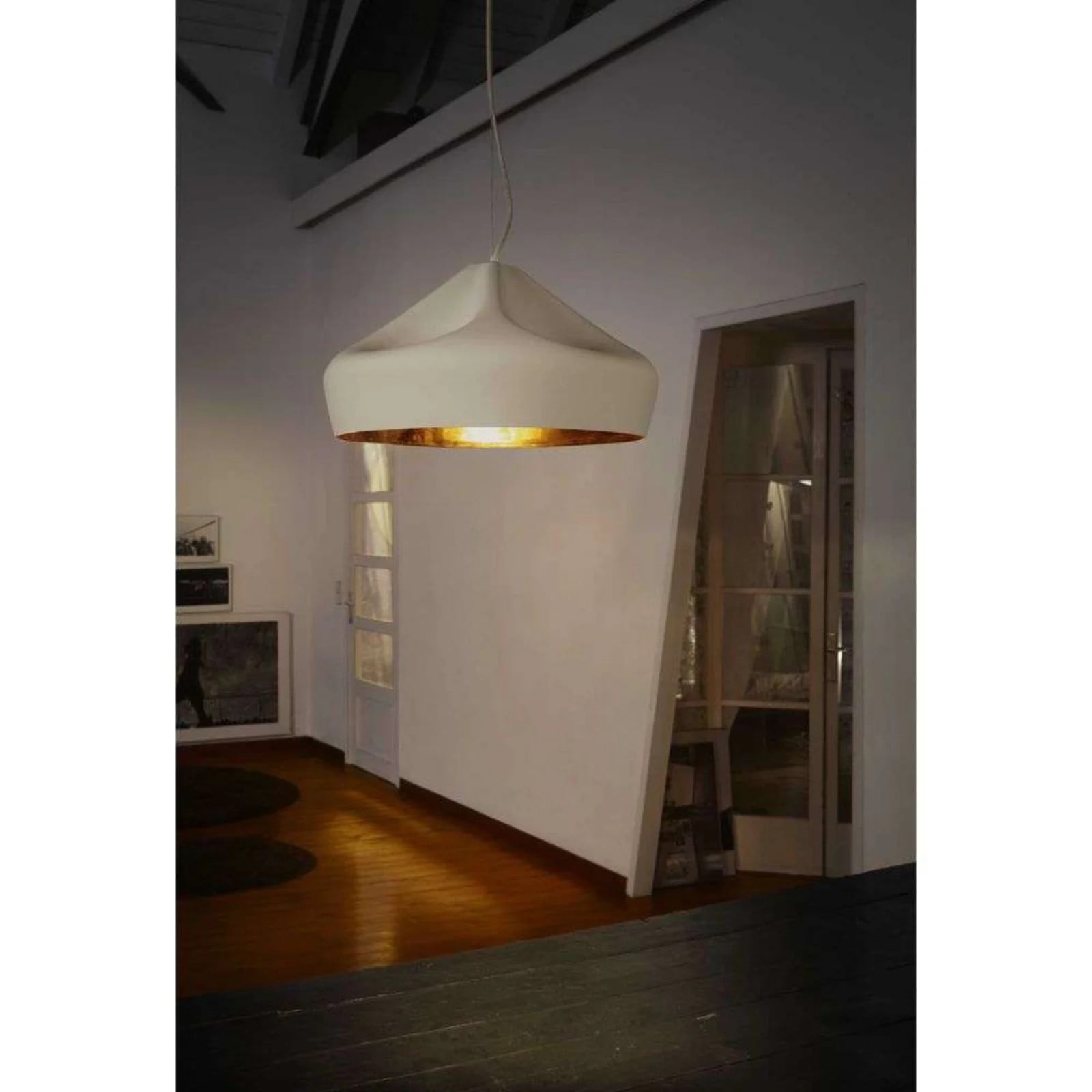 Marset Pleat Box 47 Hanglamp E27 Ocher/Wit - Keramiek