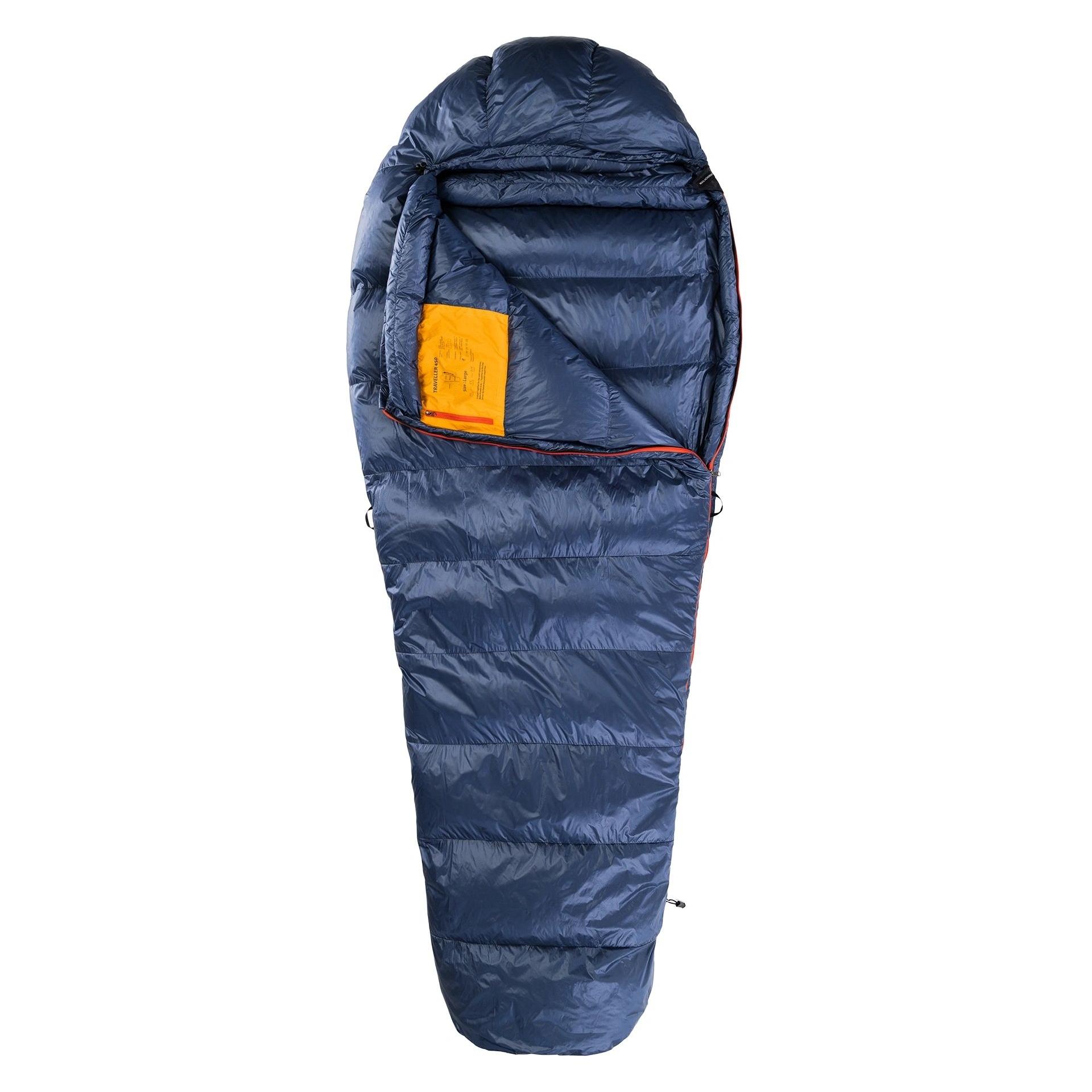 Śpiwór puchowy 8a x Małachowski Traveller 450 L (177-188 cm) - navy rozmiar: lewy (188 cm) (735771)