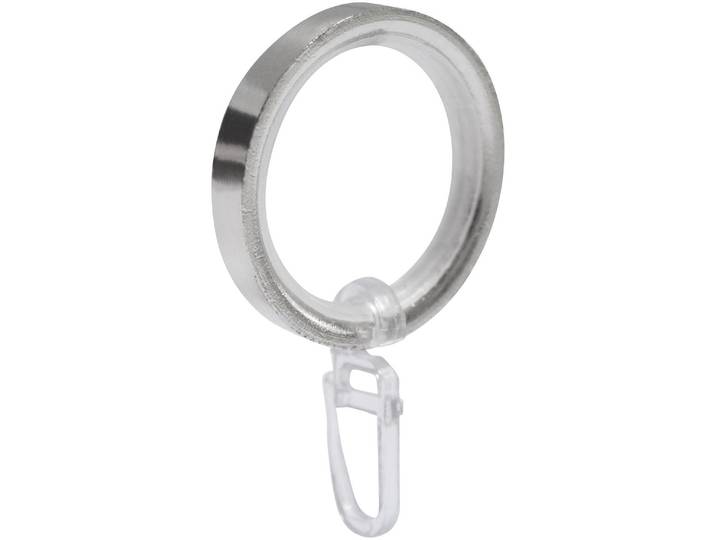 Gardinenring GOOD LIFE Vau , silber (edelstahlfarben), 10 Stk., Materialmix, Gardinenbefestigungen, Gardinenring, für Stangen bis Ø 20 mm