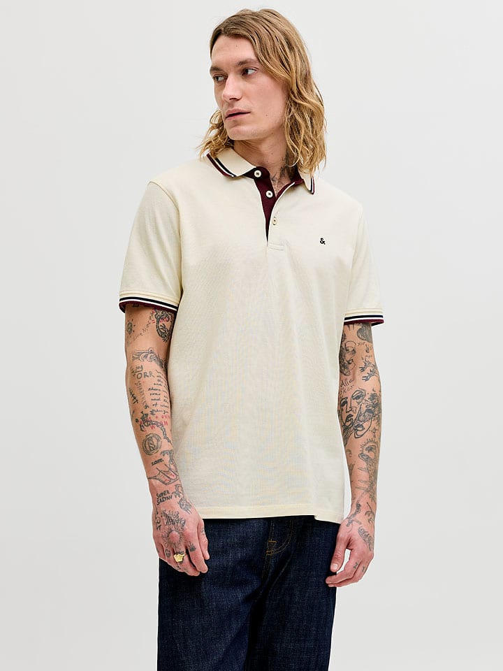 Jack & Jones Poloshirt "Paulos" in Sand - M