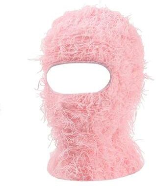 Uplift Essentials Distressed Knitted Tactical Balaclava & Ski Mask pink
