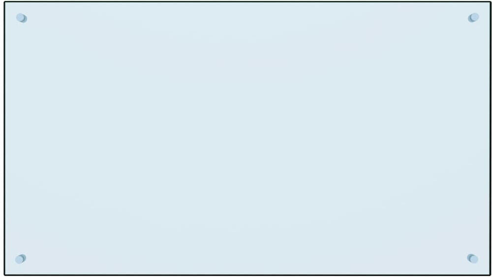 Symple Stuff Howland Glass Peel and Stick Field Tile White 60cm H x 100cm W