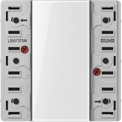 JUNG, Zubehör Schalterprogramm, Tastsensor KNX LS UP perlmutt 3f 6pkt LS5073TSM