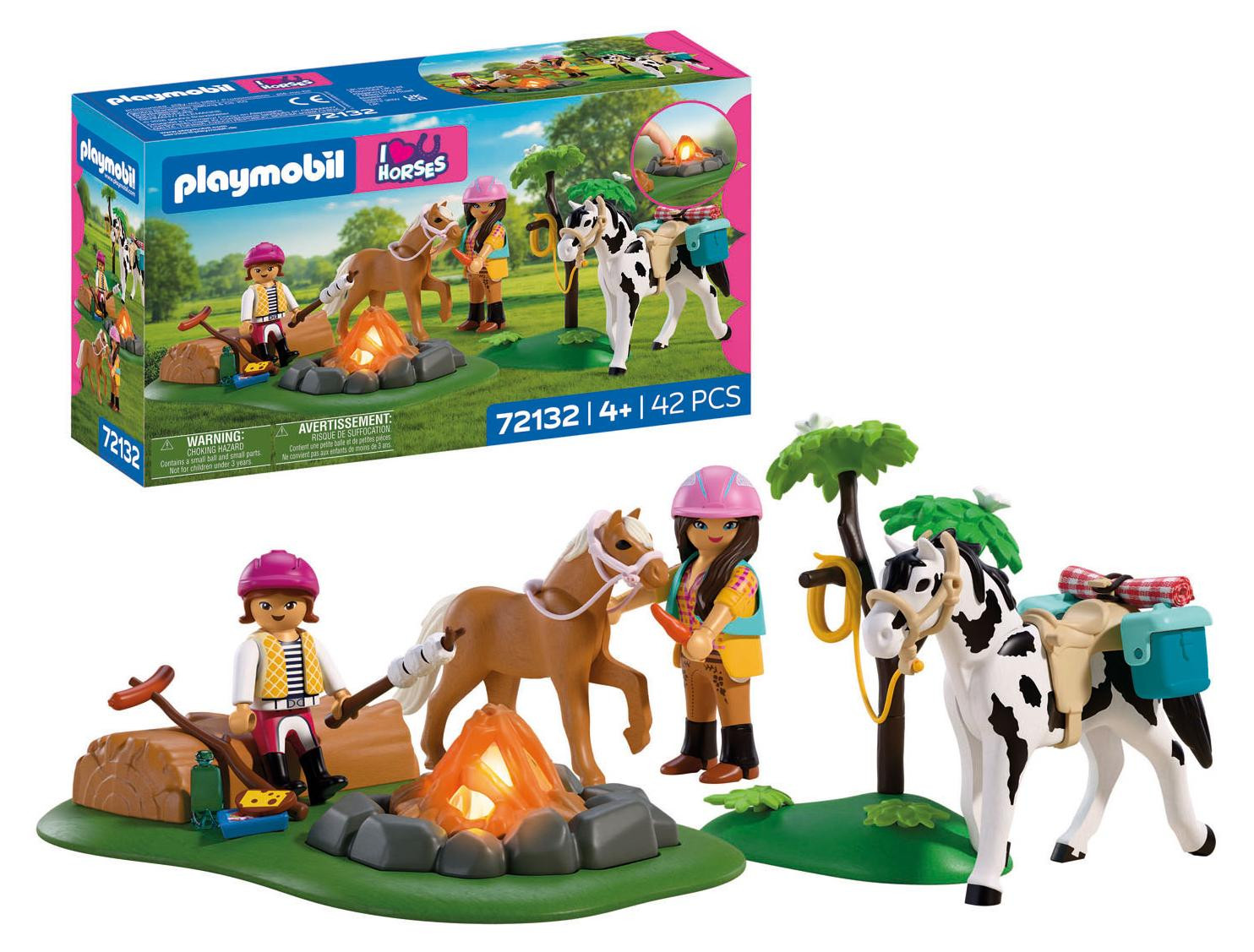 Playmobil Uitstapje met paarden en kampvuur