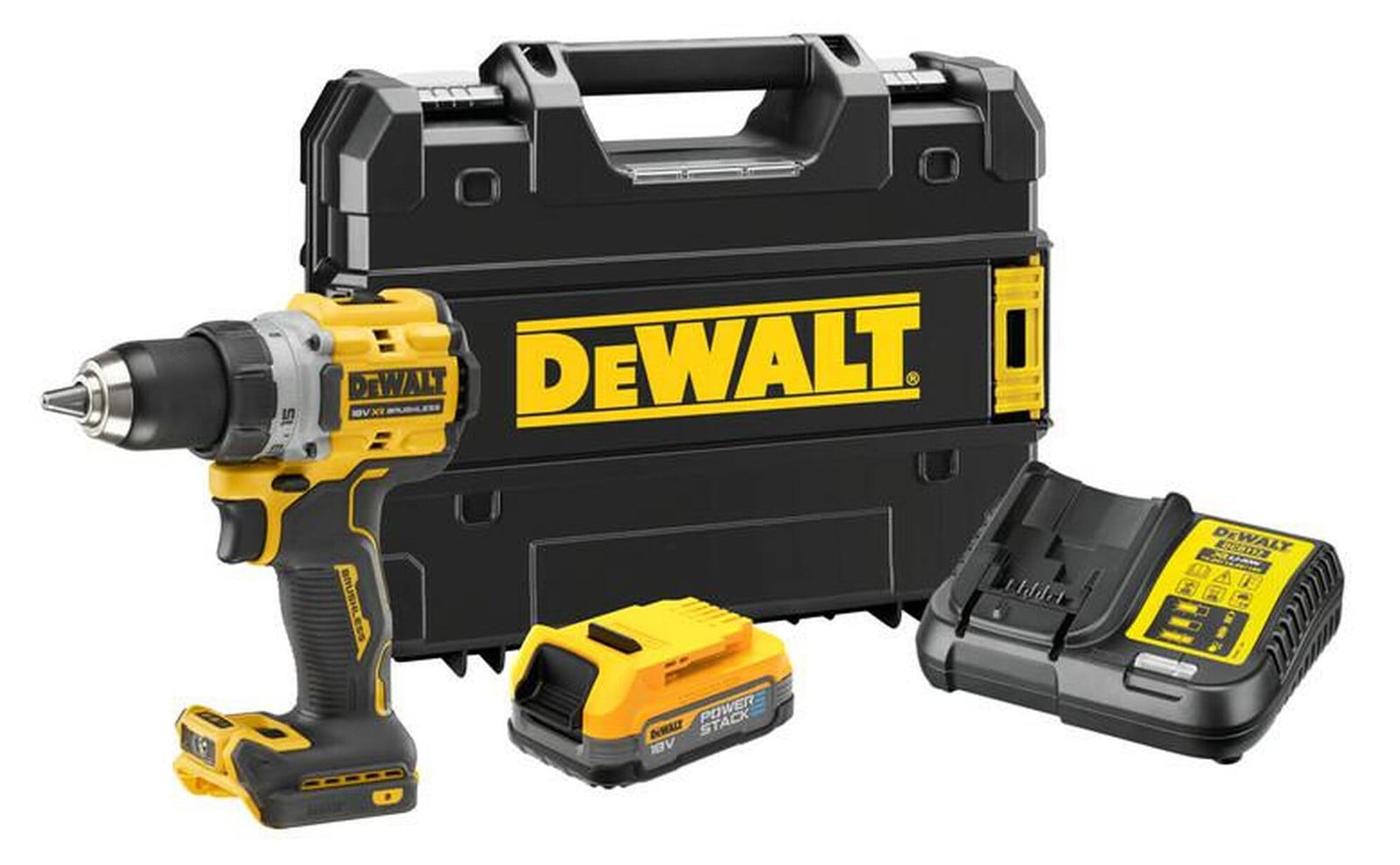 DeWalt XR 18V Accu-boormachine en schroefmachine met 1x 1,7Ah accu DW DCD800E1T