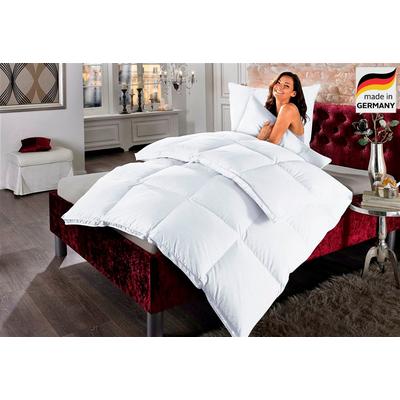 Daunenbettdecke OTTO HOME "Köniz, 100% Daunen, alle Wärmeklassen, hergestellt in Deutschland", weiß, B:135cm L:200cm, Bezug: 100% Baumwolle, Bettdecken, hergestellt in Deutschland