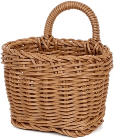 Inspire Picks Handwoven Rattan Style Hanging Storage Basket With Handle 5