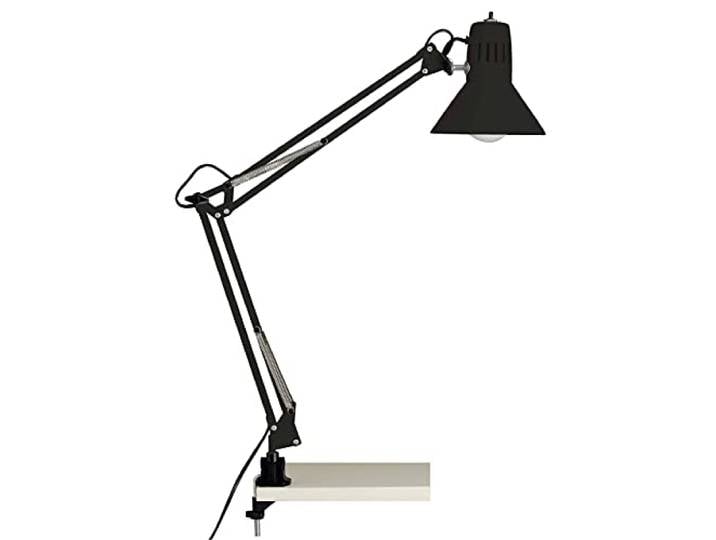 BRILLIANT Lampe\, Hobby Schreibtischklemmleuchte schwarz\, Metall\, 1x A60\, Lampe de bureau\, hauteur 70 cm\, tête & articulations réglables\, E27\, 40 W