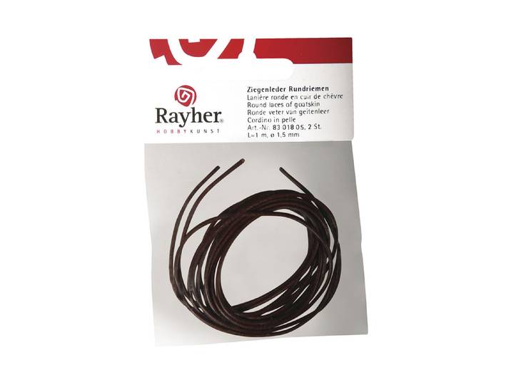 Rundriemen aus Ziegenleder 1.5 mm ø