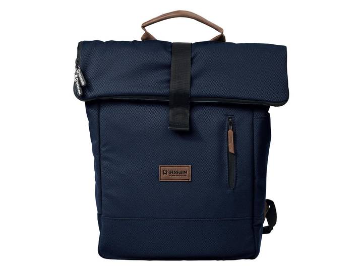 Gesslein Wickelrucksack N° 6 Marine/Tabak, Braun, Dunkelblau, Uni, 31x45x12 cm, Baby on Tour, Kinderwagen, Wickeltaschen & Wickelrucksäcke