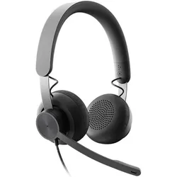 Logitech Zone (Kabelgebunden, USB-C, Microsoft Teams, Skype), Office Headset, Schwarz