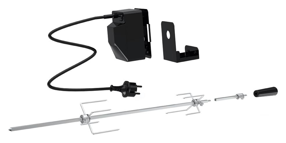 TEPRO Grillspiess-Set Netzbetrieb Netzbetrieb,Edelstahl, L 83 cm 09223208
