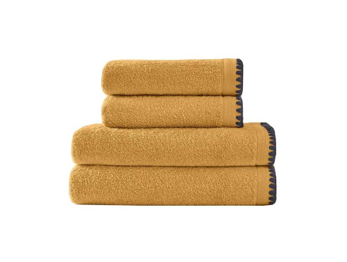 Eensemble de bain 4 pièces point cavalier caramel