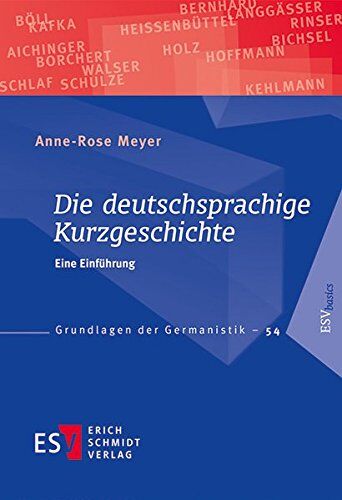 Meyer, PD Dr. Anne-Rose - Die deutschsprachige Kurzgeschichte: Eine Einführung (Grundlagen der Germanistik (GrG), Band 54) - Preis vom 18.10.2026 15:28:09 h