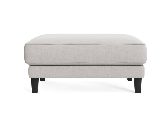 Hocker Avena cream Stoff/Holzfuss schwarz B 101 H 45 cm - Möbel Konfigurator: Traummöbel individuell zusammenstellen - Hocker