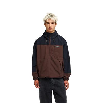 Funktionsjacke QUIKSILVER "Ocean Swell 10K", Herren, Gr. S, braun (java), Obermaterial: 100% Nylon., Jacken Funktionsjacke