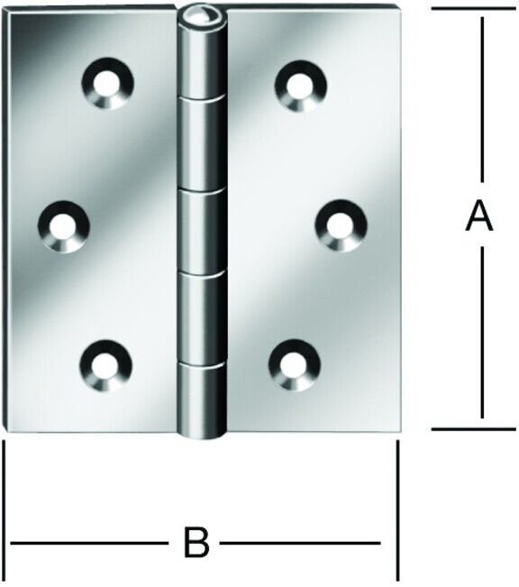 VORMANN Charnière de porte angulaire L70xH70mm, galvanisée roulée (000503070Z)
