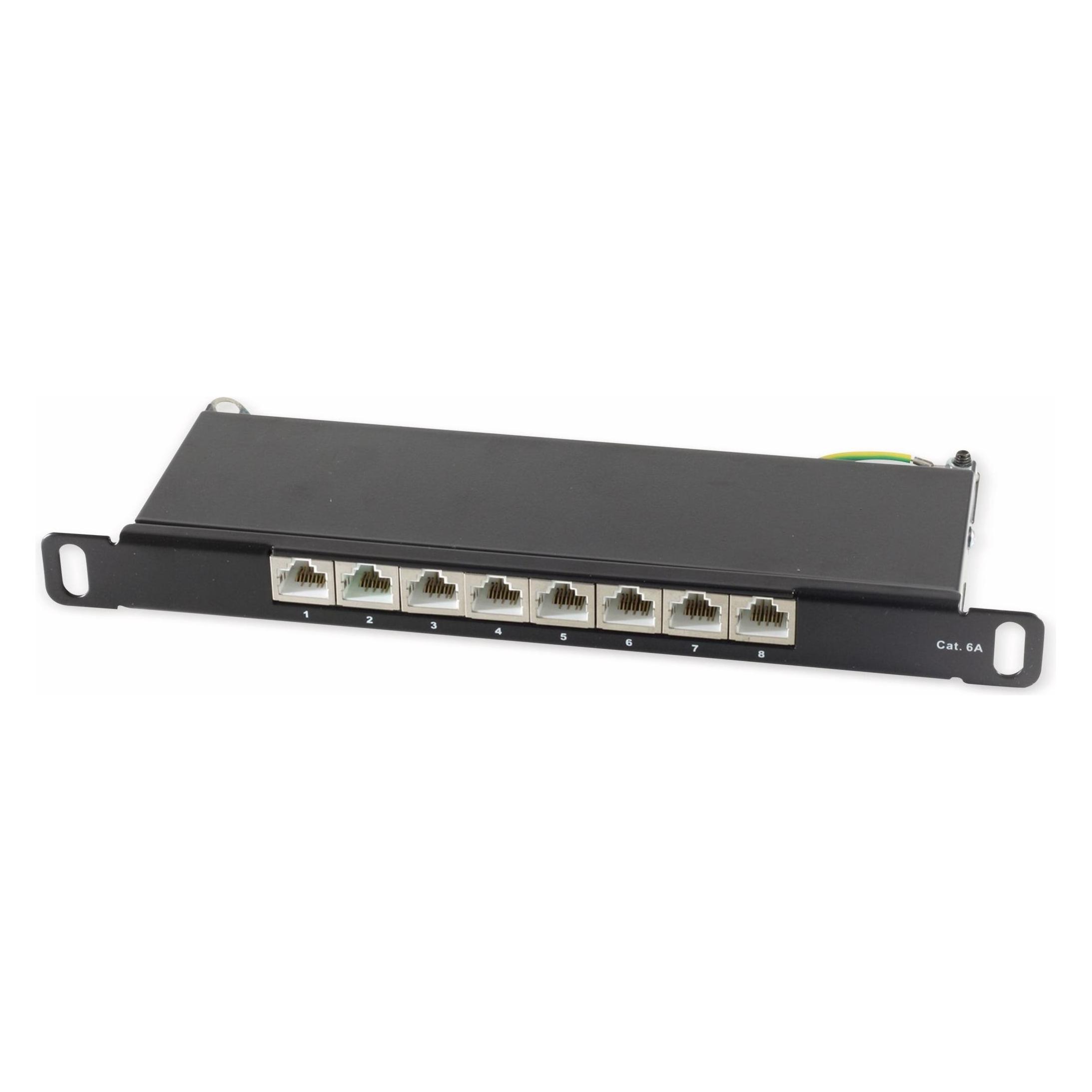 Shiverpeaks Slim Patchpanel Cat.6A 8-Port 0,5HE 10 (08-67050)