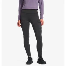 Alaska Fleece Lined Pocket Leggings Damen Anthracite, Größe:L - Outdoor Tights - Grau