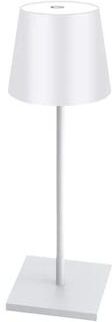 Uplift Picks LumiGlow Rechargeable Touch LED Table Lamp With Three Color Ambient Lighting white