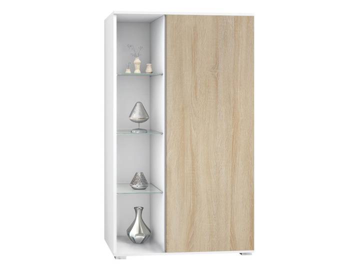 VITRINE Davos Eiche sägerau