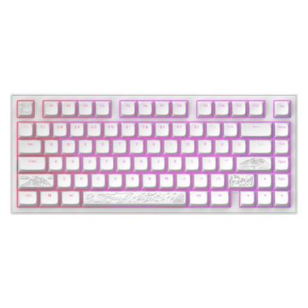 Dark Project ALU81A Terra Nostra White, G3MS Moonstone Switch, US (US, Kabelgebunden) (DPKB_NOSTRA_81_ANSI_WHITE)