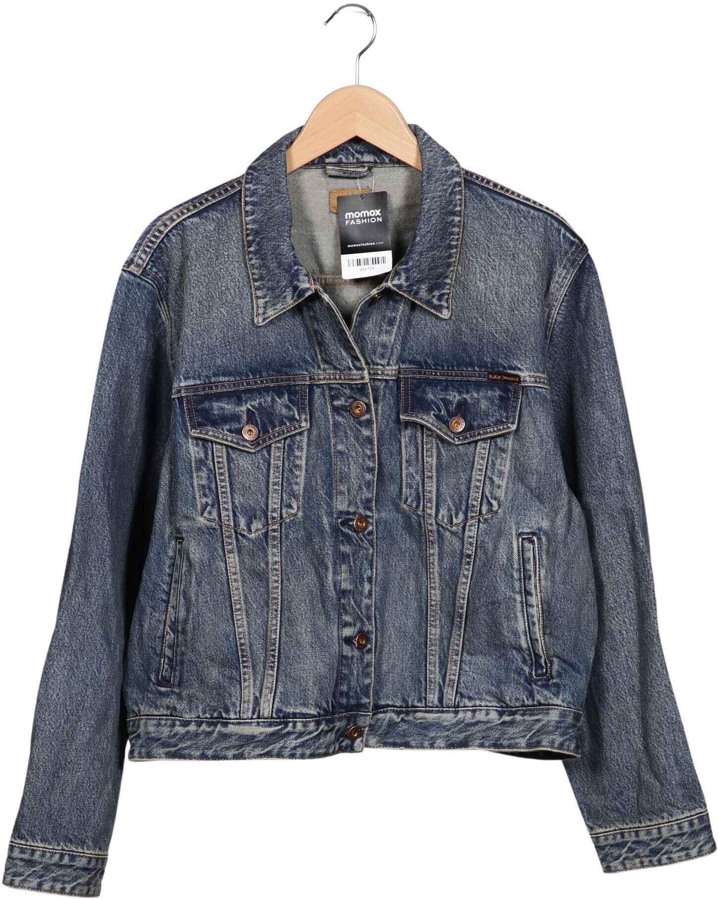 Nudie Jeans Damen Jacke, Blau, Gr. XL, Baumwolle - Second Hand