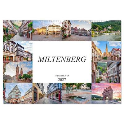 Miltenberg Impressionen (Wandkalender 2027 DIN A2 quer), CALVENDO Monatskalender