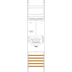 f-tronic 7141451 Zählerfeld Z1BL-ZSK, 1-feldrig, H=1050mm, 1-3.HZ lange Kabel, 1 ZSK-Set Z1BLZSK