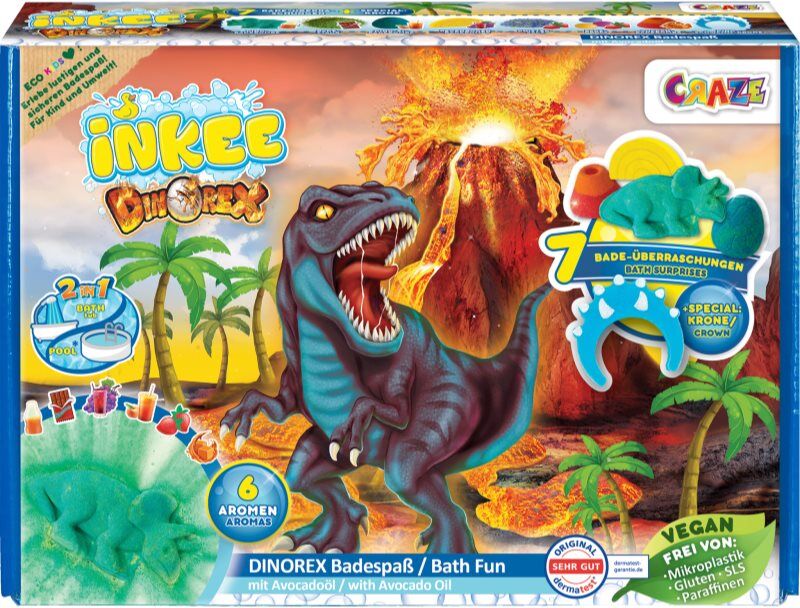 Craze INKEE Dino set pour le bain pour enfant