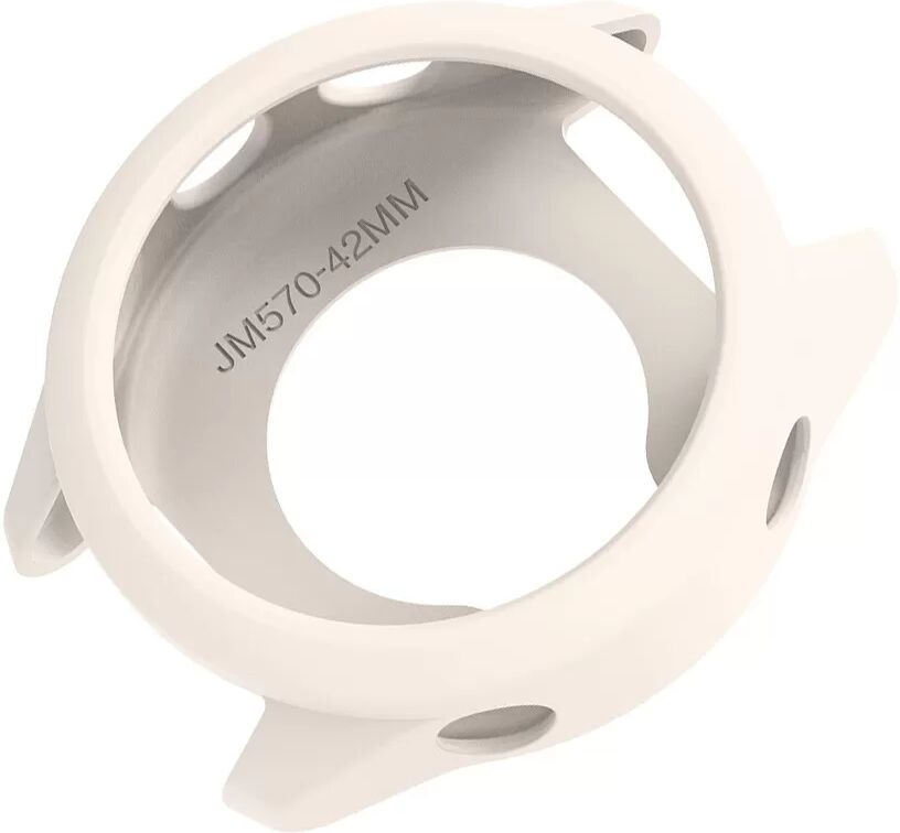 INF Silikon Schutzhülle Kompatibel mit Garmin Forerunner 570 (42mm) - Weiß