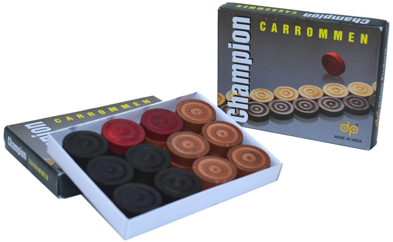 Hot Games Carrom-set Champion-model met speelstenen