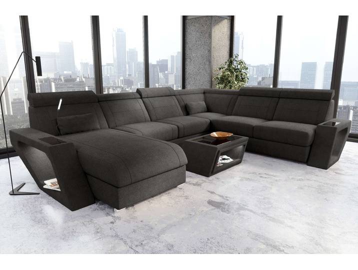 XXL Wohnlandschaft Catania Stoffsofa