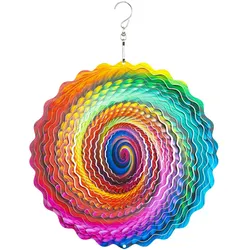 Invento, Aussendekoration, Windspiel Hanging 3D Color Swirl