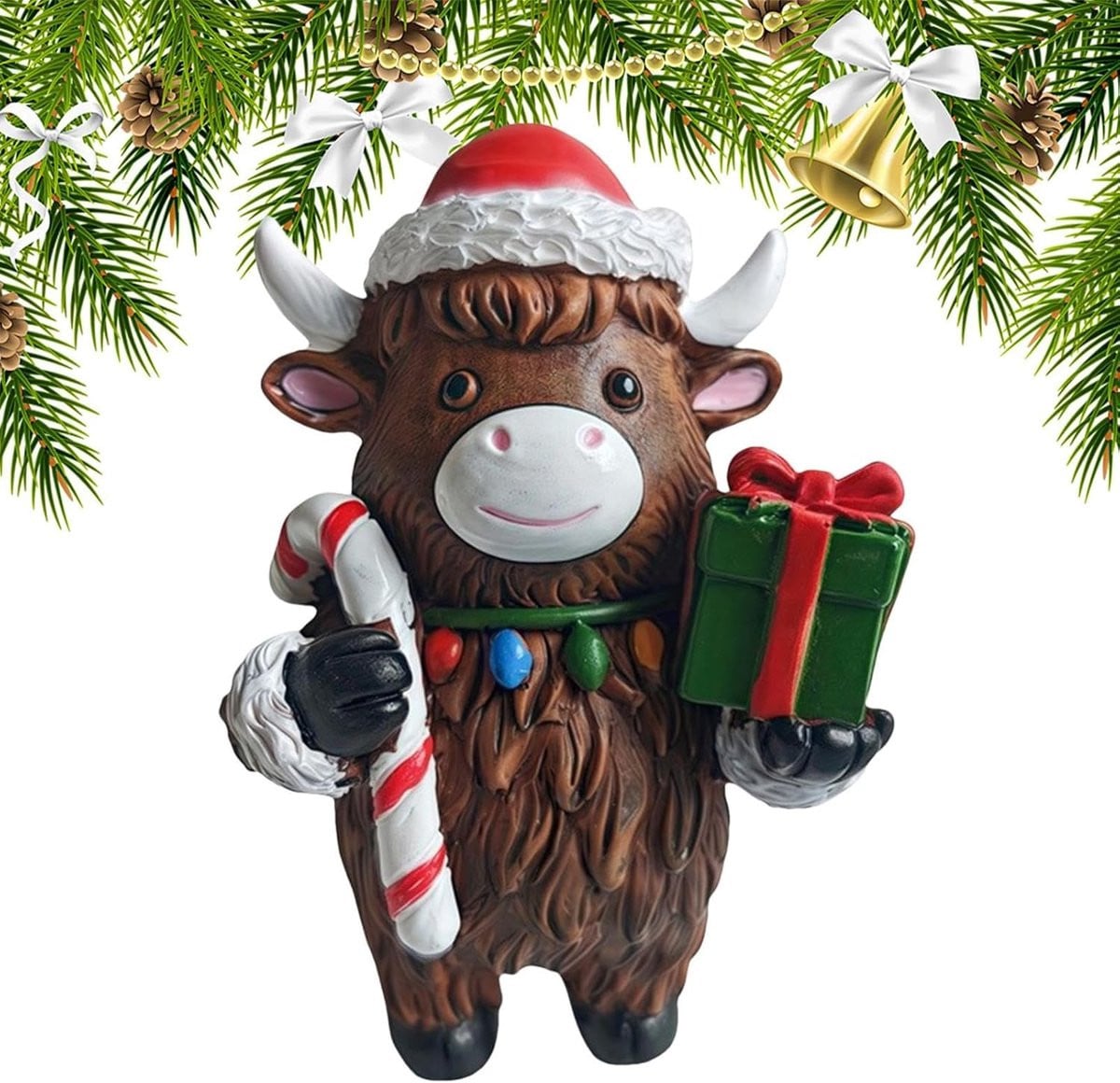 Decoratief Dierenfiguur Bruin - Rustiek Beeld van Solide Composiet - Hoogte: 10 cm