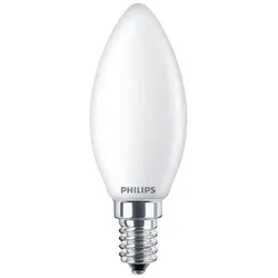 PHILIPS E14 LED Leuchtmittel in Kerzenform 6,5W wie 60W neutralweißes Licht matt
