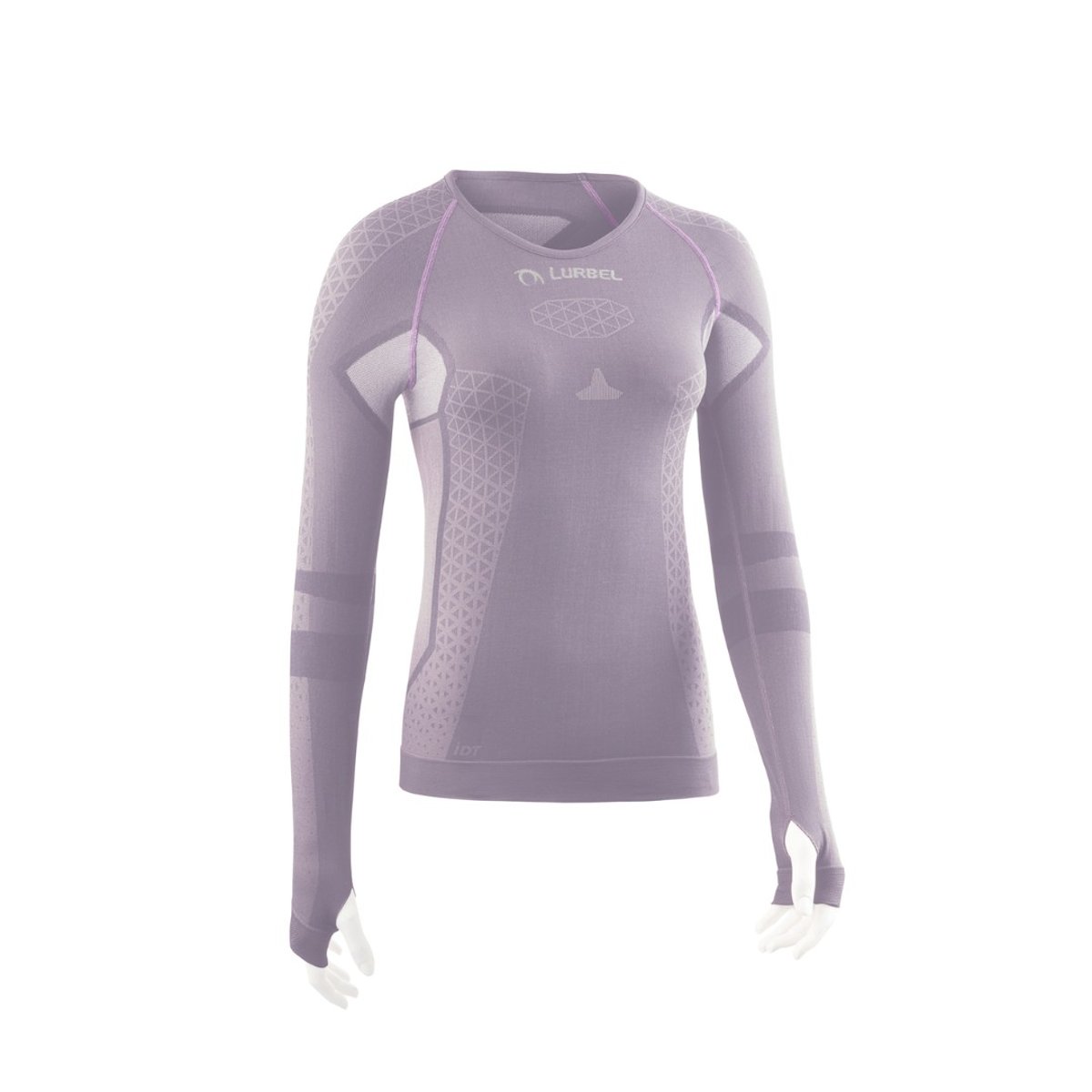 T-Shirt Lurbel Cristallo Roxa Mulher Manga Comprida, Tamanho L Mulher
