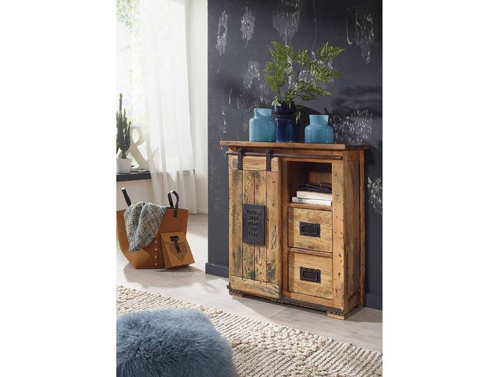 Kommode I 75 x 90 x 36cm Braun/Braun