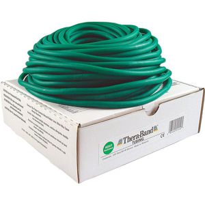 THERABAND Fitnessband Tubing, stark, 30,5 m x 0,9 cm, bis 2,1 kg Widerstand, grün, Expander aus Latex