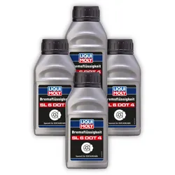4x Bremsflüssigkeit SL6 DOT 4 LIQUI MOLY 21166 Bremse Flüssigkeit Brake Fluid 250ml