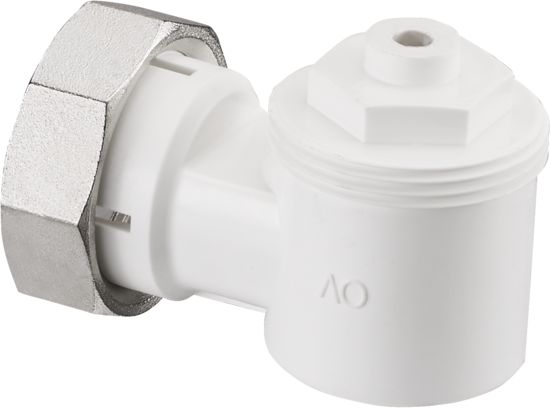 Oventrop adaptateur d'angle 1.011.450 blanc, raccord fileté M30x1.5